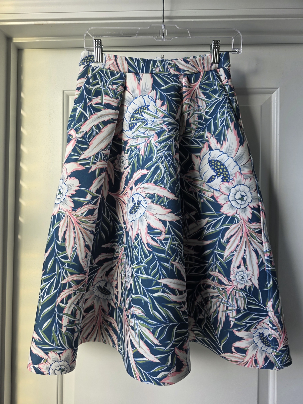 H&M Blue Floral Skirt